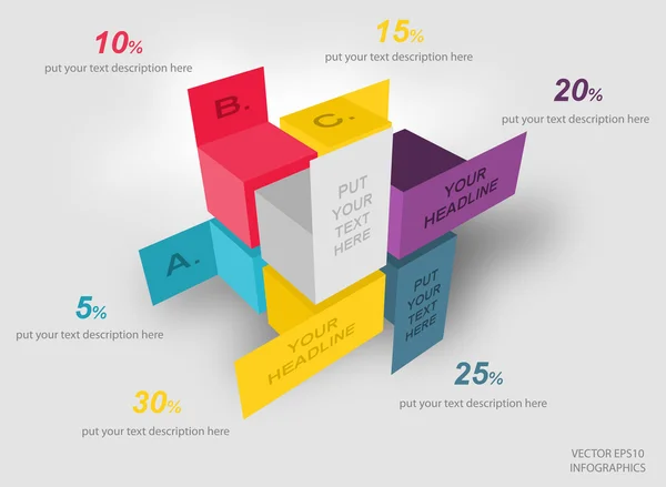yaratıcı vektör infographics sütunlar