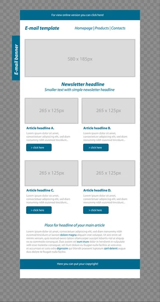 Duyarlı bülten şablonu için iş veya kar amacı gütmeyen organi