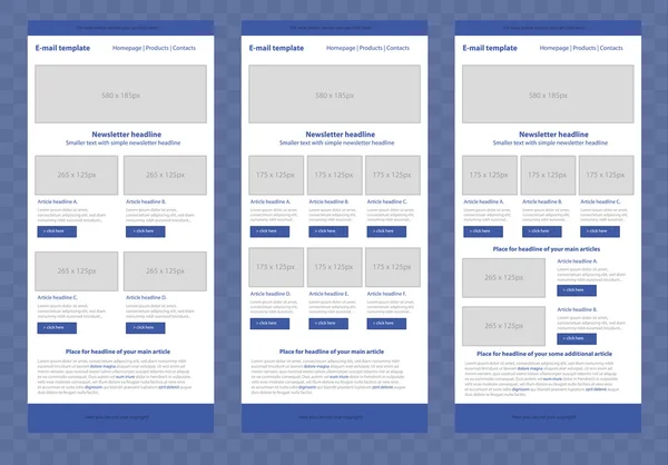 Plantilla de boletín sensible para organizaciones empresariales o sin ánimo de lucro — Archivo Imágenes Vectoriales