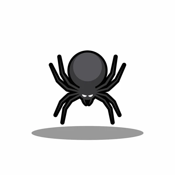 Icono Araña Halloween Con Ojos Brillantes Vacaciones Halloween Diseño Trazo — Archivo Imágenes Vectoriales