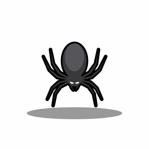 Icono Araña Halloween Con Ojos Brillantes Vacaciones Halloween Diseño Trazo — Archivo Imágenes Vectoriales