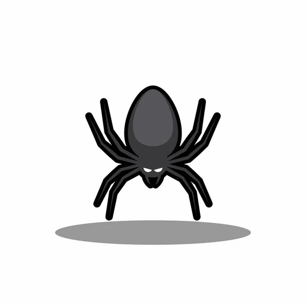 Icono Araña Halloween Con Ojos Brillantes Vacaciones Halloween Diseño Trazo — Archivo Imágenes Vectoriales