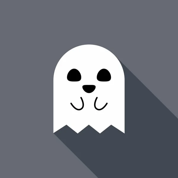 Halloween Gespenst Gruselig Oder Niedlich Cartoon Gruselige Gespenst Halloween Urlaub — Stockvektor