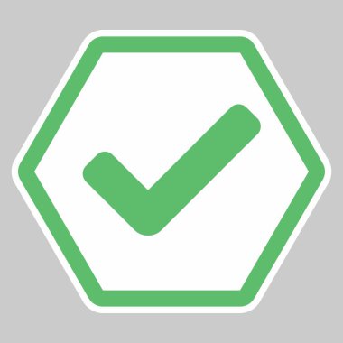 Kontrol işaretleri, tik işaretleri, kabul edildi, onaylandı, evet, doğru, tamam, doğru seçimler, görev tamamlama, oylama. - vektör işaretleri yeşil renkte. İzole edilmiş bir ikon. Düz biçim vektör illüstrasyonu.