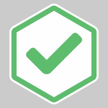 Kontrol işaretleri, tik işaretleri, kabul edildi, onaylandı, evet, doğru, tamam, doğru seçimler, görev tamamlama, oylama. - vektör işaretleri yeşil renkte. İzole edilmiş bir ikon. Düz biçim vektör illüstrasyonu.