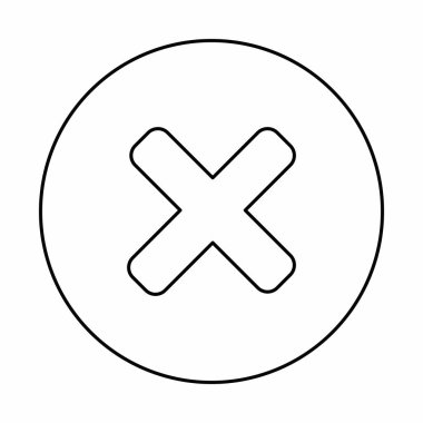 Yanlış notlar, yanlış işaretler, reddedilmiş, onaylanmamış, hayır, yanlış, tamam değil, yanlış seçimler, görev tamamlama, oylama. - vektör işaretleri. Siyah tasarım. İzole edilmiş bir ikon. Düz biçim vektör illüstrasyonu.