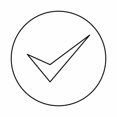 Kontrol işaretleri, tik işaretleri, kabul edildi, onaylandı, evet, doğru, tamam, doğru seçimler, görev tamamlama, oylama. - vektör işaretleri. Siyah tasarım. İzole edilmiş bir ikon. Düz biçim vektör illüstrasyonu.