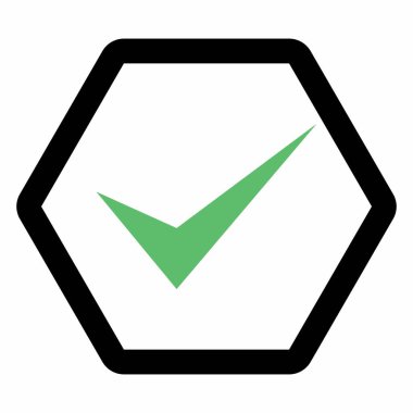 Kontrol işaretleri, tik işaretleri, kabul edildi, onaylandı, evet, doğru, tamam, doğru seçimler, görev tamamlama, oylama. - vektör işaretleri yeşil renkte. İzole edilmiş bir ikon. Düz biçim vektör illüstrasyonu.