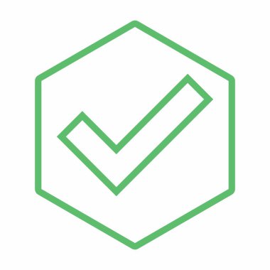 Kontrol işaretleri, tik işaretleri, kabul edildi, onaylandı, evet, doğru, tamam, doğru seçimler, görev tamamlama, oylama. - vektör işaretleri yeşil renkte. İzole edilmiş bir ikon. Düz biçim vektör illüstrasyonu.