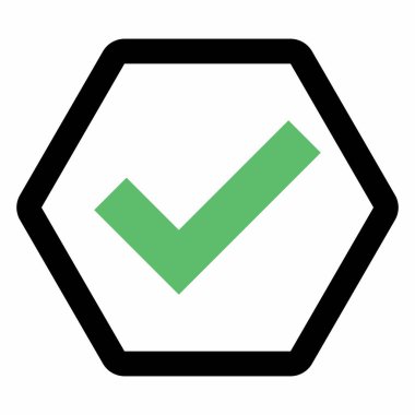 Kontrol işaretleri, tik işaretleri, kabul edildi, onaylandı, evet, doğru, tamam, doğru seçimler, görev tamamlama, oylama. - vektör işaretleri yeşil renkte. İzole edilmiş bir ikon. Düz biçim vektör illüstrasyonu.