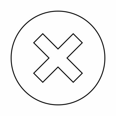 Yanlış notlar, yanlış işaretler, reddedilmiş, onaylanmamış, hayır, yanlış, tamam değil, yanlış seçimler, görev tamamlama, oylama. - vektör işaretleri. Siyah tasarım. İzole edilmiş bir ikon. Düz biçim vektör illüstrasyonu.