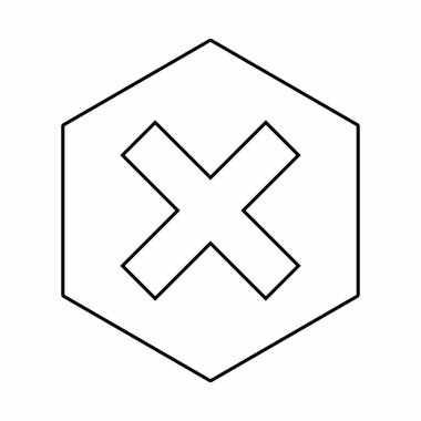 Yanlış notlar, yanlış işaretler, reddedilmiş, onaylanmamış, hayır, yanlış, tamam değil, yanlış seçimler, görev tamamlama, oylama. - vektör işaretleri. Siyah tasarım. İzole edilmiş bir ikon. Düz biçim vektör illüstrasyonu.