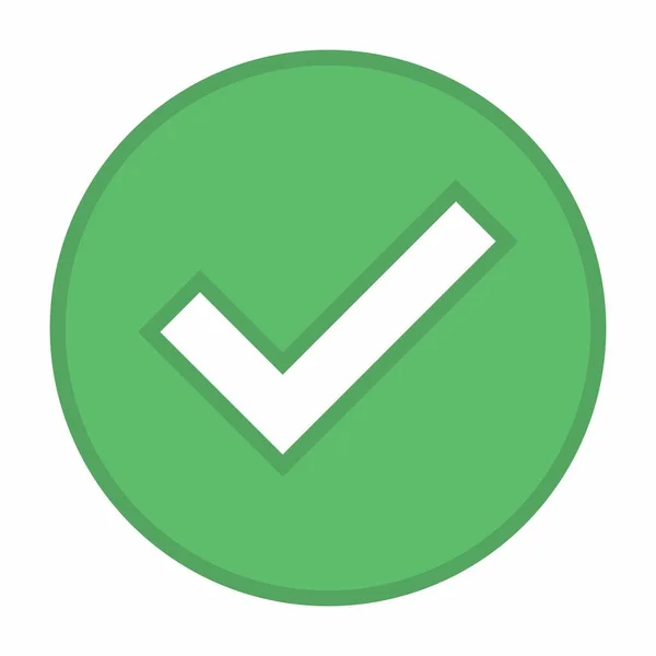 Tick Mark Accepted Approved Yes Correct Right Choices Task Completion — 스톡 벡터