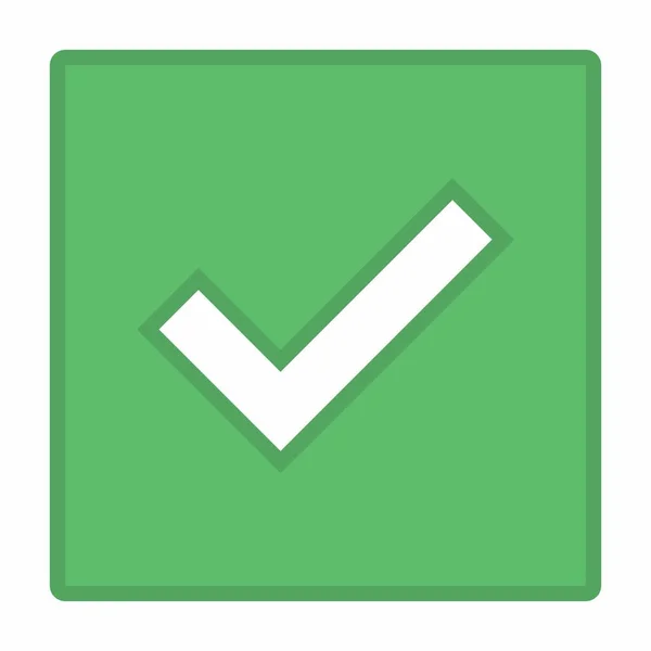 Tick Mark Accepted Approved Yes Correct Right Choices Task Completion — 스톡 벡터