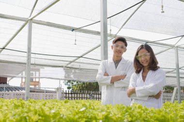 İki Asyalı bilim adamı olan hidrofonik, standartlarını ölçtü ve fidanlıkta hidroponik kullanarak yetiştirilen organik sebzelerin kimyasal verilerini topladı..