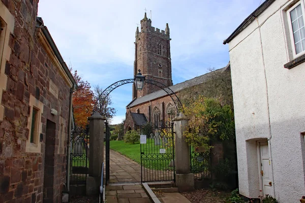 Porte Fer Forgé Menant Église Disen Bradninch Devon — Photo