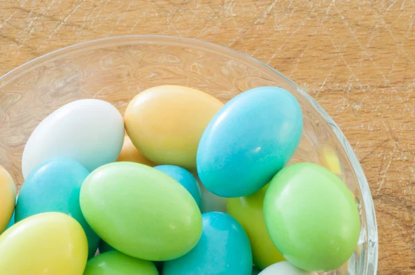 Chocolate eggs for easter — Stock Photo, Image