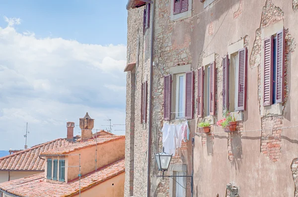 Beautiful city details of Cortona Stock Photo