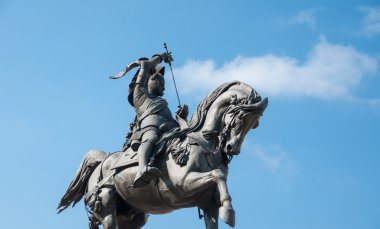 Statue of emanuele filiberto in Turin