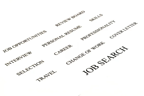 Při hledání zaměstnání — Stock fotografie