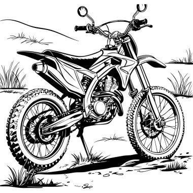 Çevre dışı arazi motosiklet çizgisi boyama aşıkları için mükemmel.
