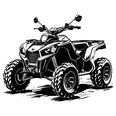 Kalın şekilli ve araç boyama sayfaları için tasarlanmış arazi motoru.