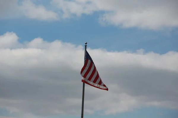 Bandeira Nacional Estados Unidos América Close — Fotografia de Stock