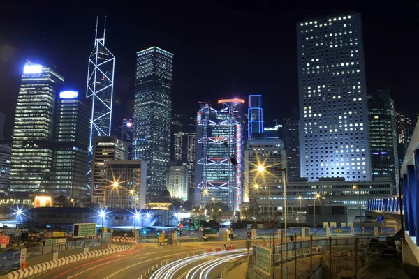 Hong Kong Gece Sahnesi — Stok fotoğraf