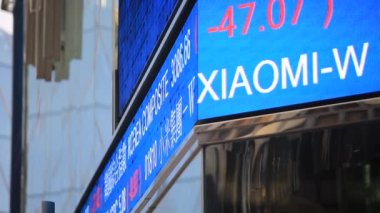 Hong Kong, 15 Ocak 2021: Hong Kong borsasının dışı. Hong Kong Asya PasificL 'deki borsadan biri.