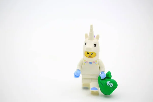 Hong Kong May 2020 Person Dressed Unicorn — Stock Photo, Image