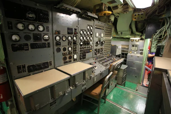 Control Panel Submarine Use Growler New York — Foto de Stock