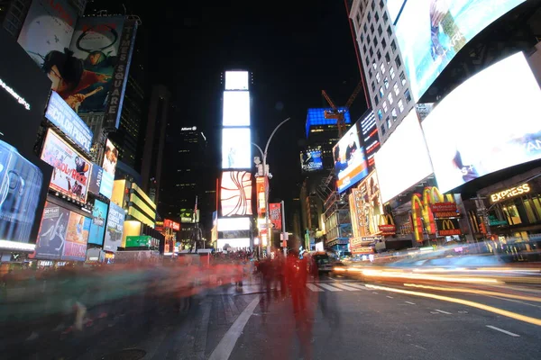 Time Square Night New York — Stock Photo, Image