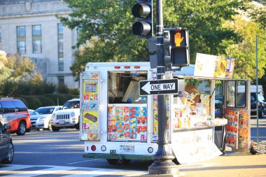 Londra, İngiltere-dolaylarında Eylül 2018: Barselona şehrinin caddesi