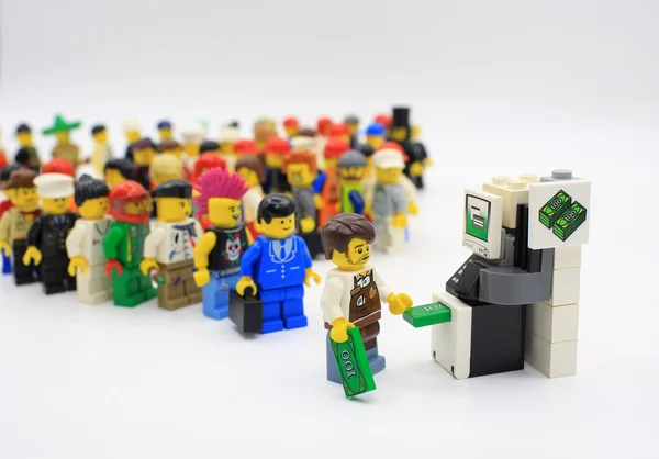 Lego minifigure diversa — Foto Stock