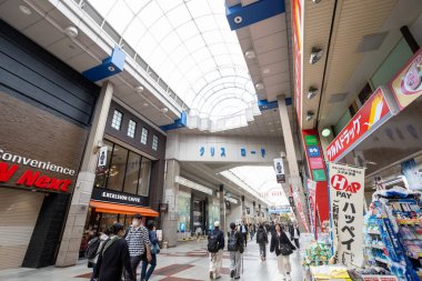 Sendai, Japan - April 16 2025: clis road Shopping Arcade is one of shopping avenue in Sendai. Sendai is a biggest city in northern east Honshu.