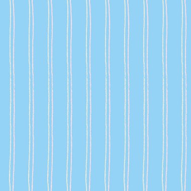 Mavi vektör arkaplanında çift çizgili el çizgileri ile kusursuz tekrarlama deseni