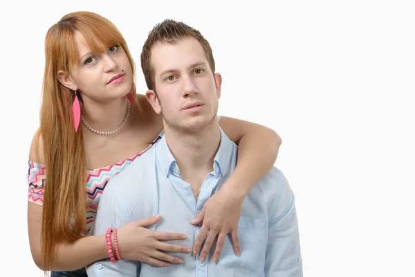 Cheerful young couple in love — Stock Photo, Image