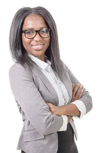 Portrait of an african american businesswoman smiling — Stock Photo, Image