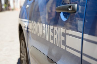 French police car clipart