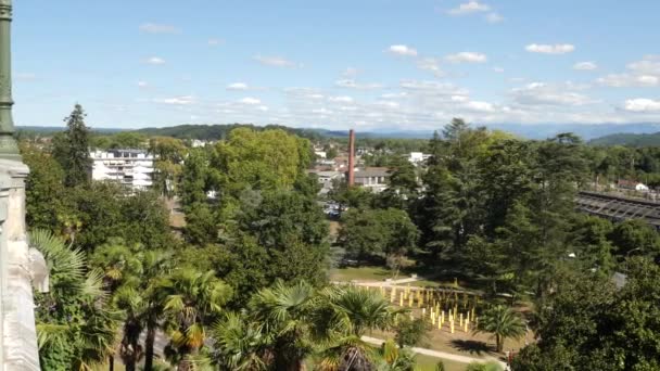 Vista Verão Cidade Francesa Pau — Vídeo de Stock