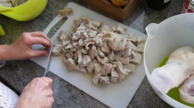 İşkembe hazırlığının kapanışı a la mode de Caen