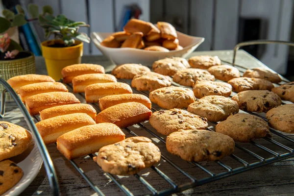 Deliciosos Bolos Financeiros Caseiros Biscoitos — Fotografia de Stock