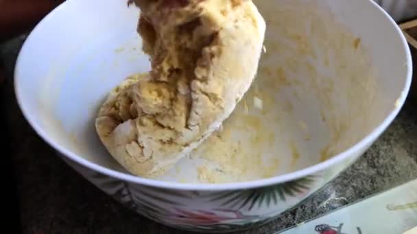 Preparation Dough Cookies — Stock Video