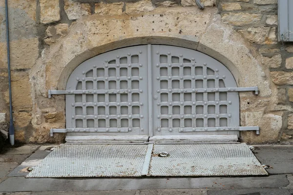 view of old door in the french village