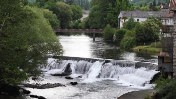 Rio Salat Saint Girons Ariege Midi Pyrenees Sul França — Vídeo de Stock