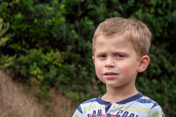 Porträt Eines Niedlichen Kleinen Vierjährigen — Stockfoto