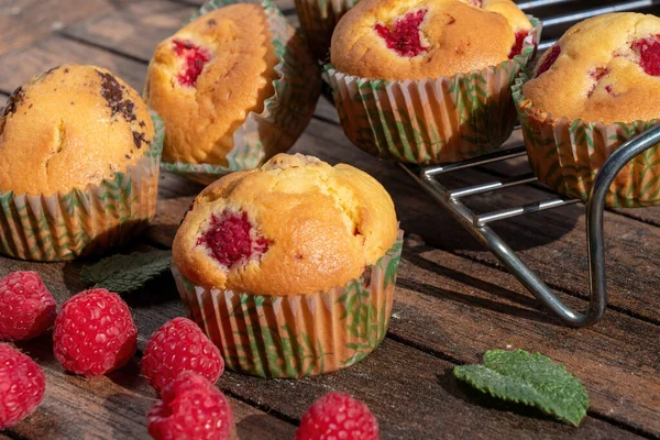 Áfonyás Muffin Közeli — Stock Fotó