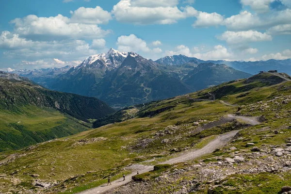 Utsikt Över Valley Col Petit Saint Bernard — Stockfoto