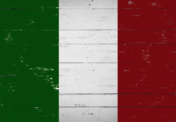 Італійський прапор намальовані на дерев'яну шахівницю — стокове фото