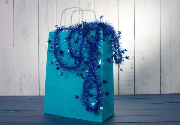 Shopping bag for Christmas — Stock Photo, Image